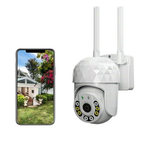 

Hueook Security Camera Outdoor With Floodlight 2Mp Wifi Cameras For