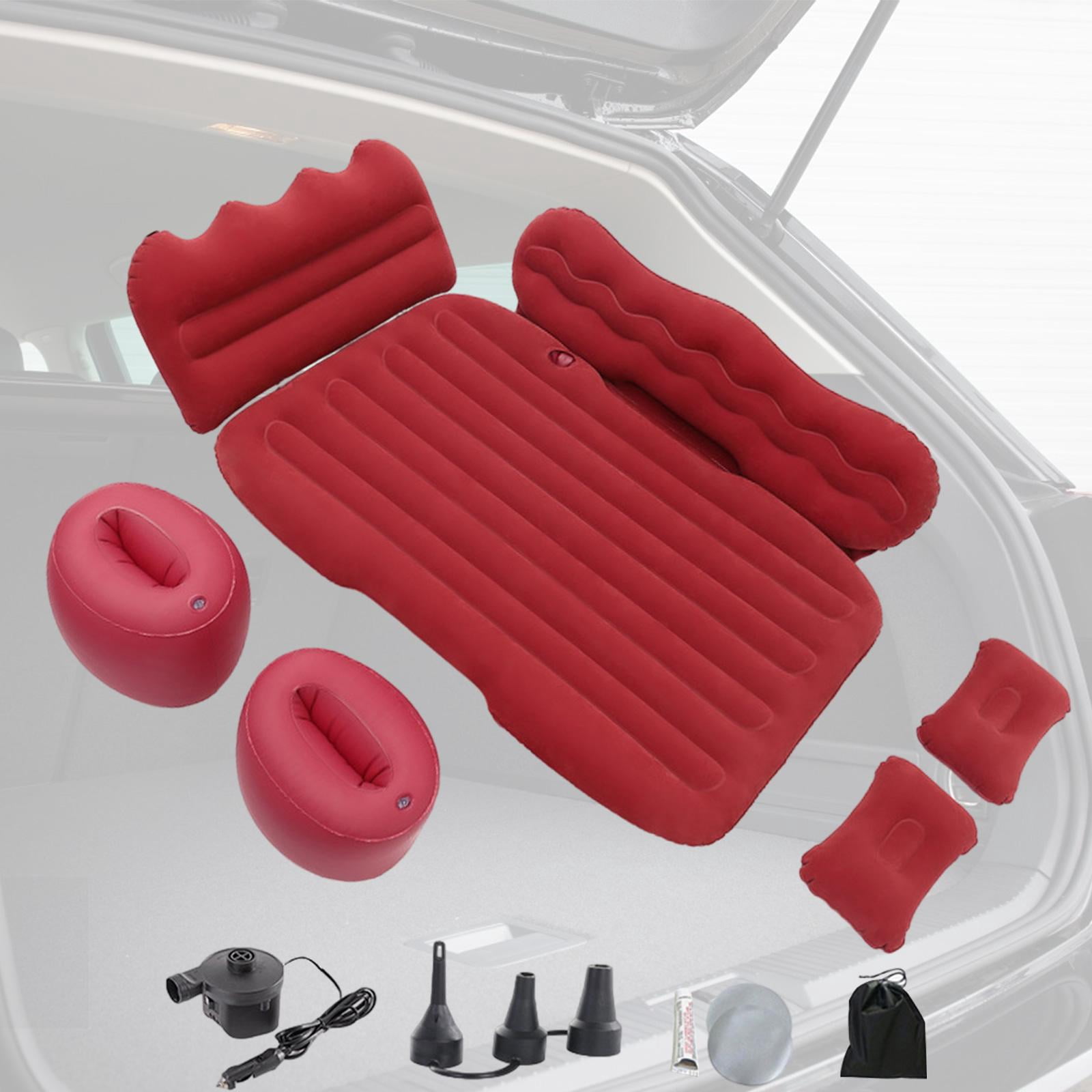 GARENDE Inflatable Car Air Mattress Camping Air Mattress Bed for MPV Automotive Red