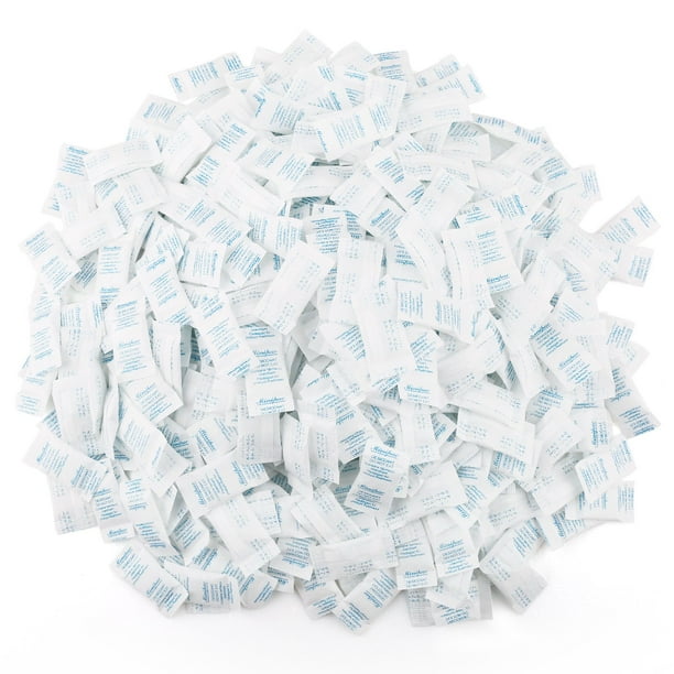 Silica Gel Desiccant Packets, 0.6 Gram, Pack of 300, Safe Odorless Non