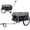 Black+Gery, variant on 220lbs Foldable Aluminum Bike Cargo Trailer, 20in Wheel Grocery Hauler with Oxford Cover