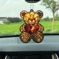 thumbnail image 2 of Teddy Bear with Heart Window Hanging Acrylic Car Decoration, Cute Bear Design for Car Interior, Perfect Gift for Kids and Teddy Bear Lovers, 2 of 4