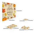 thumbnail image 3 of Gumesh 4-Piece Autumn Printed Bathroom Set: Shower Curtain, Non-Slip Mats (Toilet/Bath), Waterproof Floor Mat, 3 of 6