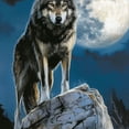 thumbnail image 6 of WYYP The Appearance of the Wolf Searching for Food, the Fierce Hunter Round Tablecloth with Elastic Edge 100% Polyester Fiber Great for Home Kitchen/Parties/Holiday Dinner White, 6 of 8