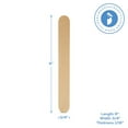 thumbnail image 4 of Unfinished Jumbo Craft Sticks 6 inch, Pack of 100 Large Popsicle Sticks for Crafts, Wax Sticks & Wood Tongue Depressors, by Woodpeckers, 4 of 7