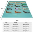 thumbnail image 2 of Dachshund Blanket for Girls Boys Women Gifts for Dachshund Lovers Dachshund Throw Blanket for Kids Adults Ultra Soft Cozy Fleece Blanket for Couch Sofa Couch Living Room Bed Camping Travel 80"x 60", 2 of 6
