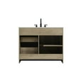 thumbnail image 3 of Elegant Kitchen and Bath Austin 42 Inch Single Bathroom Vanity In Natural Oak, 3 of 15