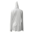 thumbnail image 4 of UPF50+ Protective Mens Hooded Sun Shirt Lightweight Long Sleeve Outdoor Performance Athletic Pullover For, 4 of 4