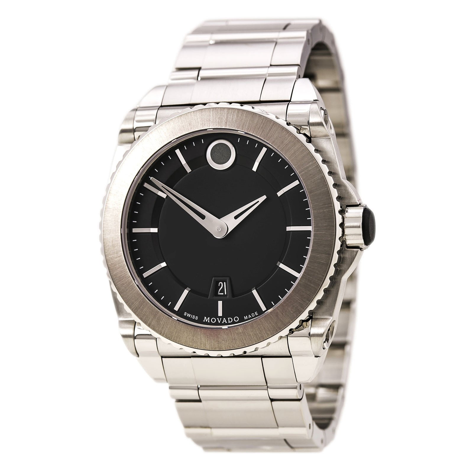 Movado 606550 Men's Master Quartz Black 
