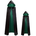 thumbnail image 5 of FNFYFH Unisex Christmas Halloween Witch Party Reversible Hooded Adult Vampires Cape Cloak, 5 of 7