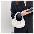 thumbnail image 3 of Bolso hobo fruncido Gabbi para mujer, pequeño, blanco, 3 of 5