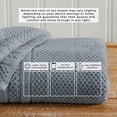thumbnail image 5 of Great Bay Home Quick Dry Cotton Checkered Textured 8 Piece Towel Set, Blue, 5 of 7
