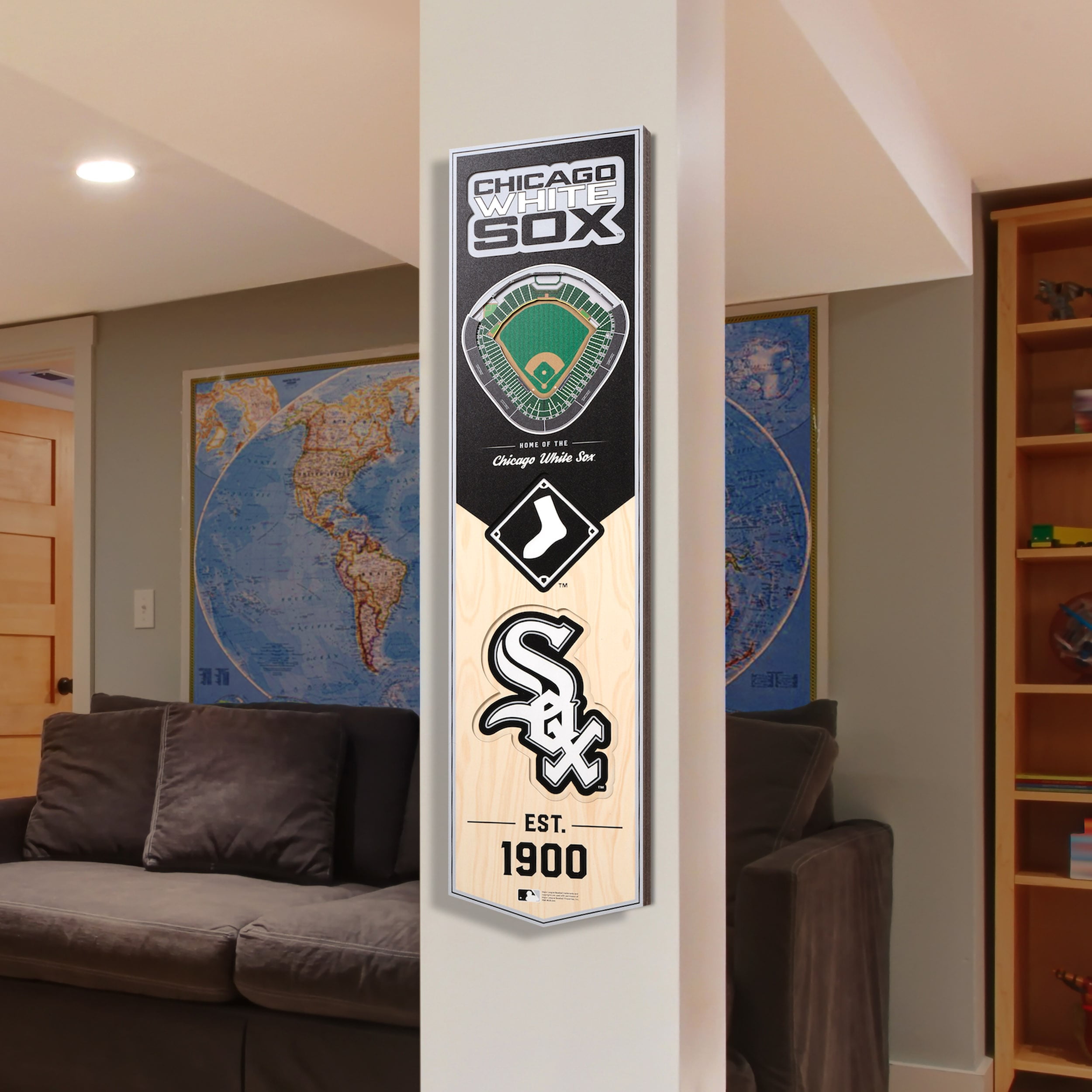 White Sox 8'' x 32'' 3D StadiumView Banner