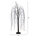 thumbnail image 2 of Nearly Natural 4ft. Pre-Lit Halloween Black Willow Artificial Fall Tree with 120 Orange and Purple LED Lights, 2 of 18