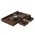 thumbnail image 4 of Bandeja de té rectangular NikouMX de madera descolorida acabado de lujo, 4 of 8