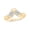 Yellow- Gold Vermeil Plated Silver, variant on 1/20 Ct Natural Diamond Angel Wing Ring for Women in 14KT Yellow Gold Vermeil over 925 Sterling Silver | Guardian Angel Halo Jewelry | Fashion Ring Gift for Her