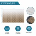thumbnail image 6 of Brown Moroccan Abstract Placemats Set of 4, Geometric Gradient Modern Art Placemats for Dining Table, Place Mats for Kitchen Tabletop, Waterproof Wipeable Dining Table Mats Set, 6 of 9