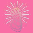 thumbnail image 2 of Girl's Marvel Sparkling Infinity Gauntlet Graphic Cropped T-Shirt Light Pink Medium, 2 of 3