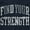 Navy, variant on Find Strength In You Workout Motivate Sweatshirt for Men or Women Brisco Brands L
