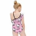 thumbnail image 2 of Hello Kitty Girls One Piece Swimsuits Hawaiian Ruffle Swimwear Beach Bathing Suit Outfits, 2 of 7