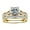 Women's, variant on Gold Stainless Steel Plated Couple Rings For Lovers Wedding Bands Men's rings-Women's-10