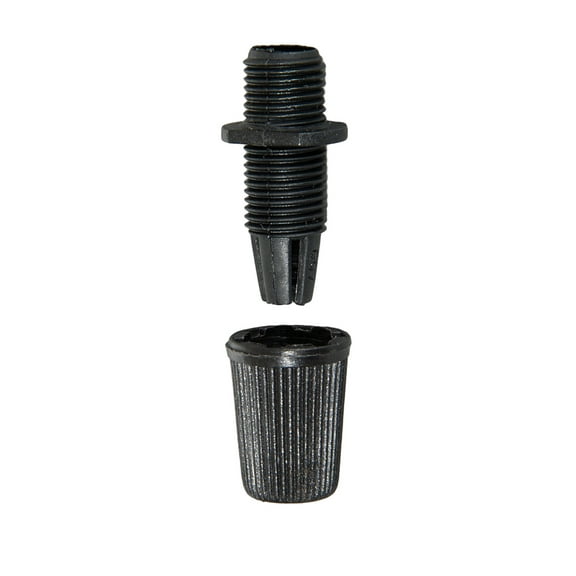 B&P Lamp® Cord Grip Bushing for Twisted Pair Cotton and Rayon Cord, Black