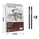 thumbnail image 2 of Cuaderno A4+ De Boceto Y Dibujo 200 Páginas Blank Sketchbook Terracota, 2 of 5