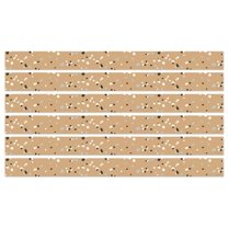 Carson Dellosa Education We Belong Speckled Kraft Paper Straight Borders Per Pack, 36 Feet Per Pack, 6 Packs