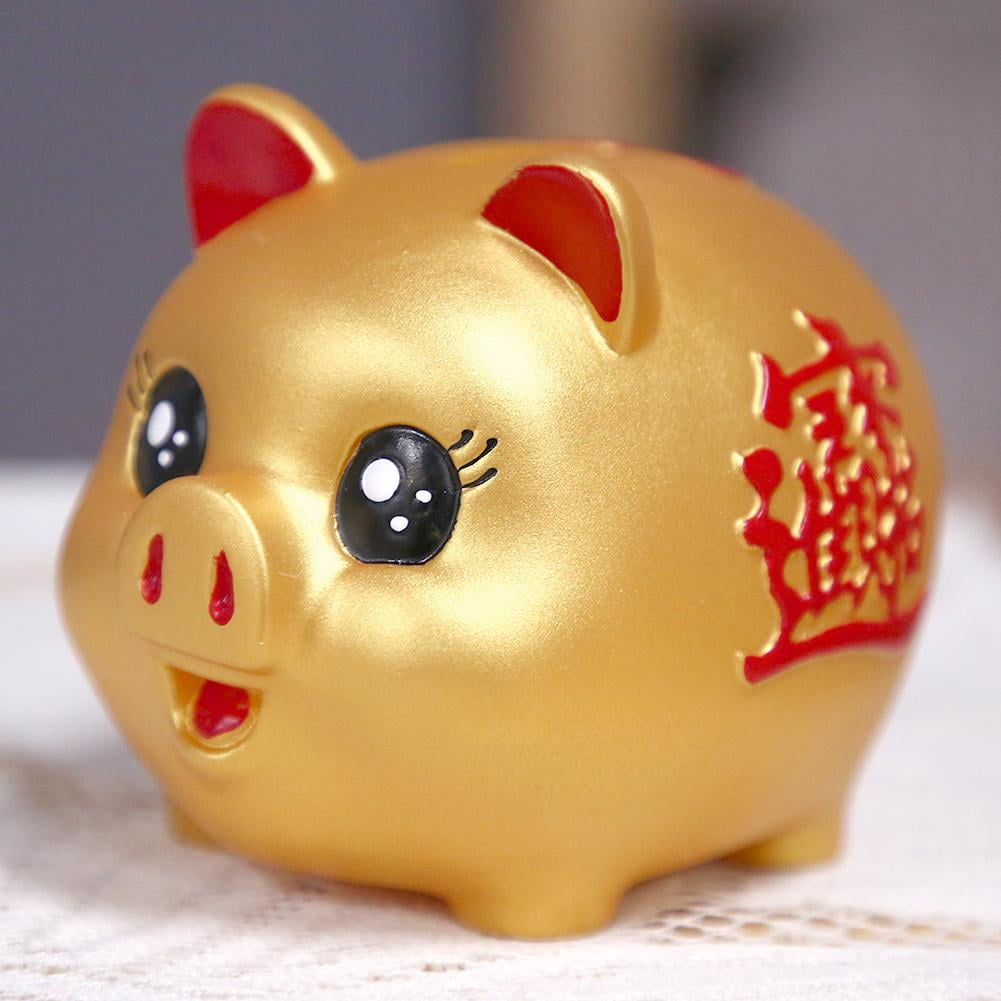 gold pig toy