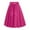 Hot Pink, variant on Vintage Skirts for Women 50s A-Line Bow Puffy Skirts Solid Lightweight Elegant Swing Skirt Red XL
