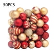 thumbnail image 3 of Inteprter Paquete de 50 bolas de Navidad para colgar en ambientes festivos, decoraciones para fiestas de invierno, adornos resistentes a la Kits de decoración para fiestas, 3 of 6