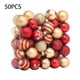 thumbnail image 2 of Kearding Paquete de 50 bolas de Navidad colgantes Festival atmósferas decoraciones fiesta de invierno al aire libre adornos reutilizables Kits de decoración para fiestas, 2 of 6
