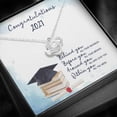 thumbnail image 2 of Love Knot Necklace, To My 2021 Graduate, Necklace For Daughter, Daughter Jewelry, Daughter Gift, Graduation Giftr, Anniversary Gift, . Necklace Jewelry With Meaningful Messages Card & Box, 2 of 7