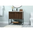 thumbnail image 2 of Elegant Kitchen and Bath 36 inch Single bathroom vanity in walnut, 2 of 8