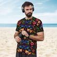 thumbnail image 4 of Wukai Mexican Flower Traditional1 Print Men's Short-Sleeved Mesh T-Shirt,Quick-Dry Short Sleeve Workout T-Shirt-XX-Large, 4 of 8