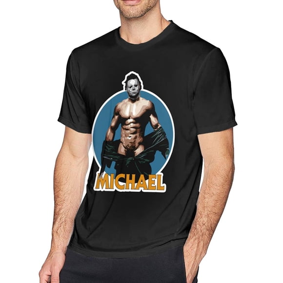 Camiseta Halloween Michael Myers XL para hombre negra