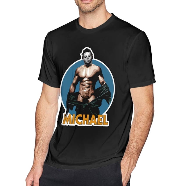 Camiseta Halloween Michael Myers XL para hombre negra