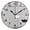 Black, variant on 9.84in Geometric Vase Arrangement PVC Canvas Wall and Table Clock with Canvas Texture, Black or Gold Hands