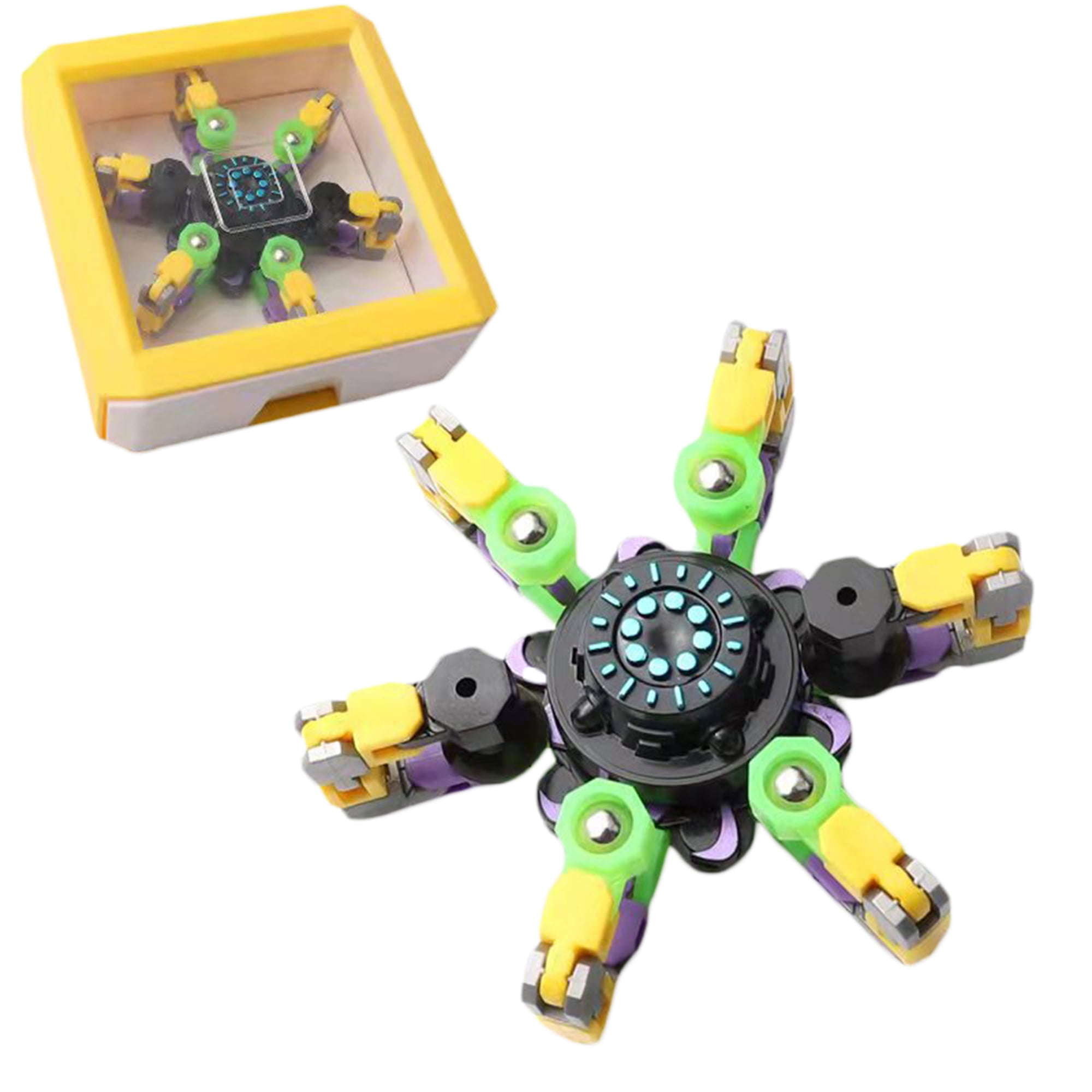TFFR Mechanical Fidget Spinners Toys Deformable Chain Fingertip Robot