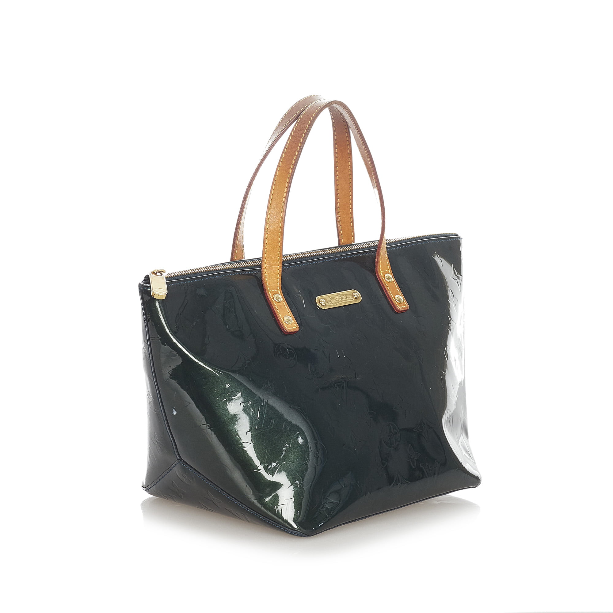 Green Louis Vuitton Vernis Bellevue PM Handbag