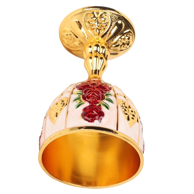 Cáliz De Vino Dorado, Copa De Vino De aleación De Zinc, Patrón De Flores Retro En Relieve, Elegante Copa De Proxeneta Para Fiesta, Banquete Y Bar