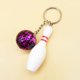 thumbnail image 1 of Xiao Hua Mini llavero con colgante de bolos y bolos, bolso bandolera deportivo - Morado, 1 of 5