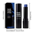 thumbnail image 3 of Halloween Face Body Paint Stick, Blue Face Paint Stick, Matte Full Coverage Body Paint Adult Festival Rave Stage Halloween Body Art Makeup, 3 of 5