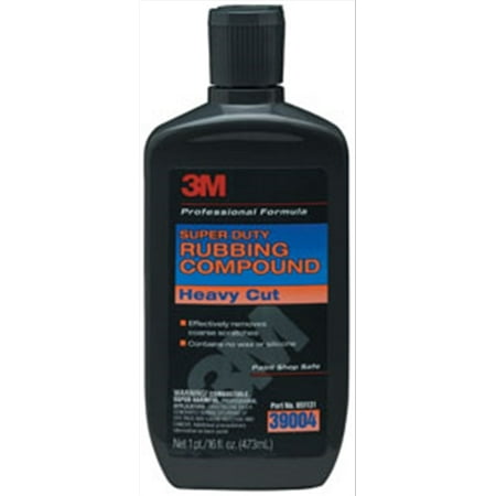 Heavy Duty Rubbing Compound - Super Duty Rubbing Compound 39004, 16 oz