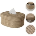 thumbnail image 4 of Caja de pañuelos tejida de cuerda de algodón, soporte decorativo para pañuelos, soporte para pañuelos de papel, 4 of 4