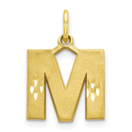 letter gold name yellow initial necklace charm pendant monogram 14k jewelry 10k necklaces pendants hand