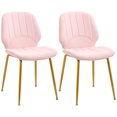 thumbnail image 1 of Chaises de Salle à Manger Velvet, Moderne, Enfant, Rose, (Lot de 2), 1 of 10