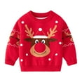 thumbnail image 3 of SILVERCELL 2-9T Boys Girls Sweaters Kids Long Sleeve Ugly Christmas Sweater Knitted Top, 3 of 8