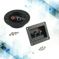 EXCIXING 2 Way Speaker Box Terminal Cup Connector Round/Square Speaker