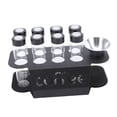 thumbnail image 1 of Tubos De Almacenamiento De Granos De Café Con Soporte De Válvula De Escape Unidireccional, Viales De Vidrio Transparente Para Hojas De Té Y Nueces, 8 Uds., 1 of 7