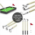 thumbnail image 3 of Golf Pen Set, Mini Desktop Golf Ball Pen Gift Set with Putting Green,Flag,3 Golf Clubs Pens & 2 Balls, 3 of 5